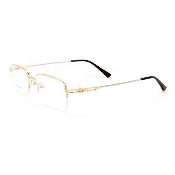 

sunny spot wholesale fashion half frame memory metal alloy glasses men's retro sunglasses frames, Black