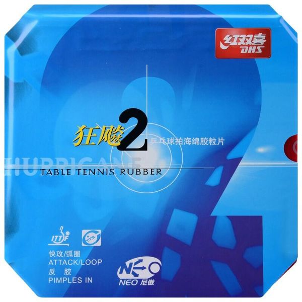 

hurricane 2 neo table tennis rubber original pips-in dhs pong sponge raquets