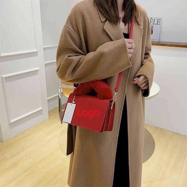 

fashion women bag foreing style small square handbags wallet new women's luxurious bag plush wrist handbag single shoulder messenger pu