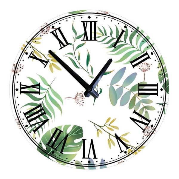 

wall clocks spring wooden creative retro clock artistic style round colorful rustic kitchen home decorative 12 inch