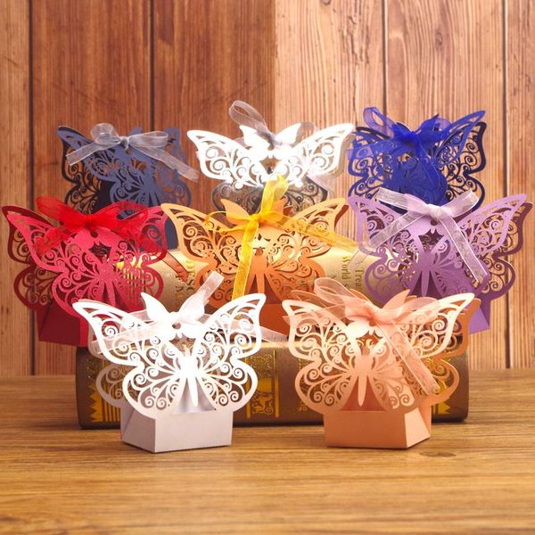 

gift wrap christmas creative design luxury laser cutting wedding candy celebration box ribbon table decoration