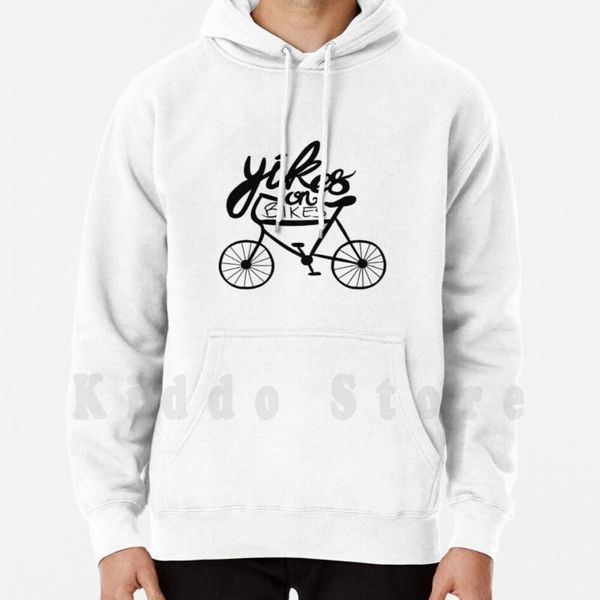 

men's hoodies & sweatshirts yikes on bikes hoodie long sleeve font fonts, Black