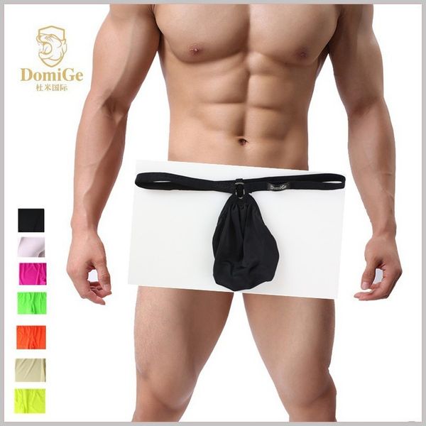 

ring men' steel seductive fun underwear / thong bag t-pants 5273, Red;black