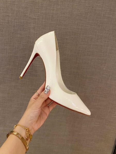 

dress shoes women's patent leather high heels pointed ultra-high single, Black