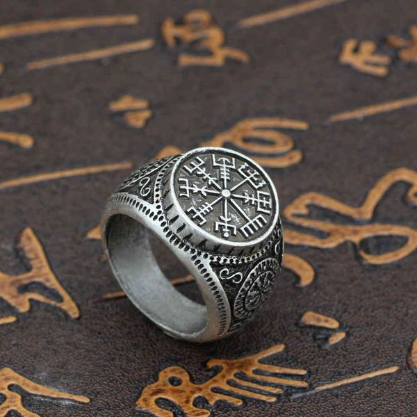 

fashion men's norwegian ring nordic viking odin, Silver