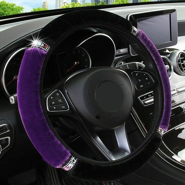 

steering wheel covers universal 37-38cm soft car cover interior accessories car-styling