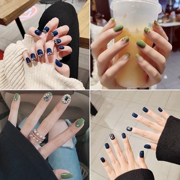 

24pcs-set * removable & reusable nail patch finished set strips party favor