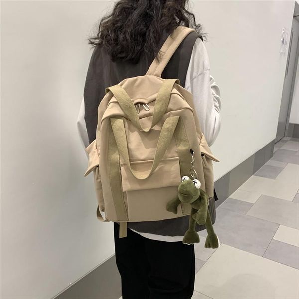 

outdoor bags luxury school backpack women cute frog waterproof bagpack teenage girls nylon travel bag mochila feminina