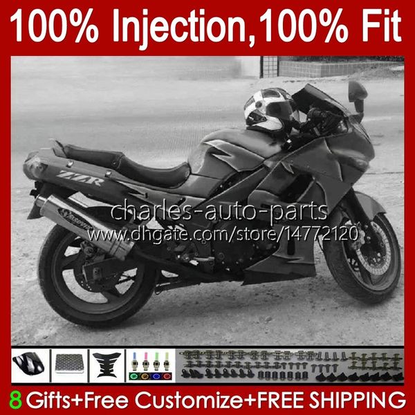 Injeção para Kawasaki Ninja ZZR400 ZZR600 1993 1994 1995 1996 1997 1998 1999 07 84HC.182 Glossy cinza Novo ZZR 400 600 ZZR-400 2001 2006 2007 Fairings