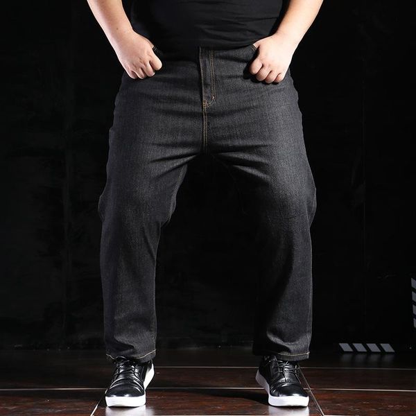 

men's jeans big size blue men 50 52 7xl 8xl black extra large oversize mens elastic stretch denim trousers male jean brand pants