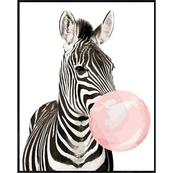 

paintings painting by numbers bubble zebra 60x75 frame adults diy kits color canvas acrylic paint coloring decor art