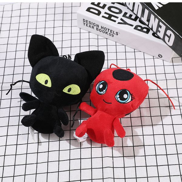 

cartoon floater girl red toy pendant baroness black cat plush doll