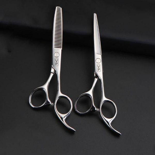 

hair scissors 6 inch jp 440c professional barber cutting thinning hairdressing haircut barbershop set