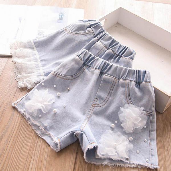 

girls jeans shorts children's clothing wholesale, Black