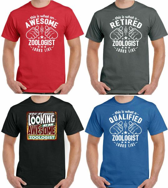

zoologist t-shirt this is what a looks like man funny animal behaviour zoo, White;black
