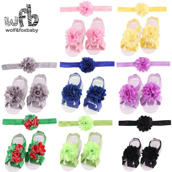 

hair accessories retail headband wristbands shoes flowers three sets elastic fashion baby infant kids children, Slivery;white