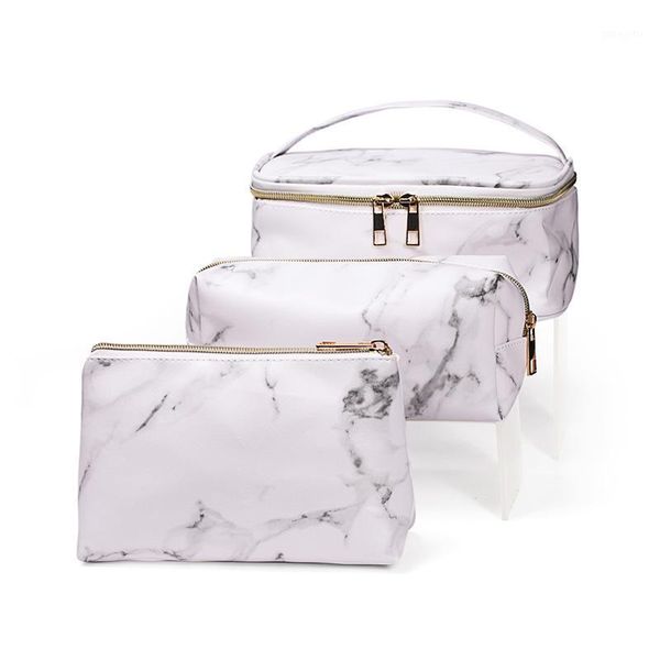 

3pcs kit cosmetic bag makeup travel organizer portable women make up brush toiletry handbag storage case tools kit1
