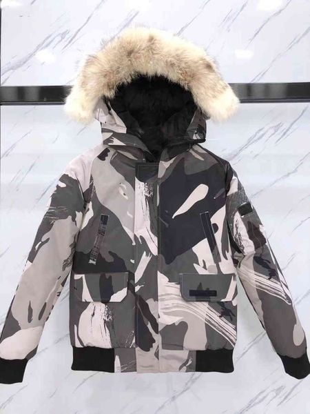 

women designer men down real wlf fur jackets goose coat winter outdoor cold-proof thickened warm stracket suit casual solid, Black