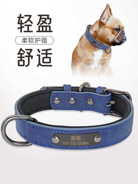 

factory fight teddy chai small dog cat collar lettering prevent losing dog tag pet products
