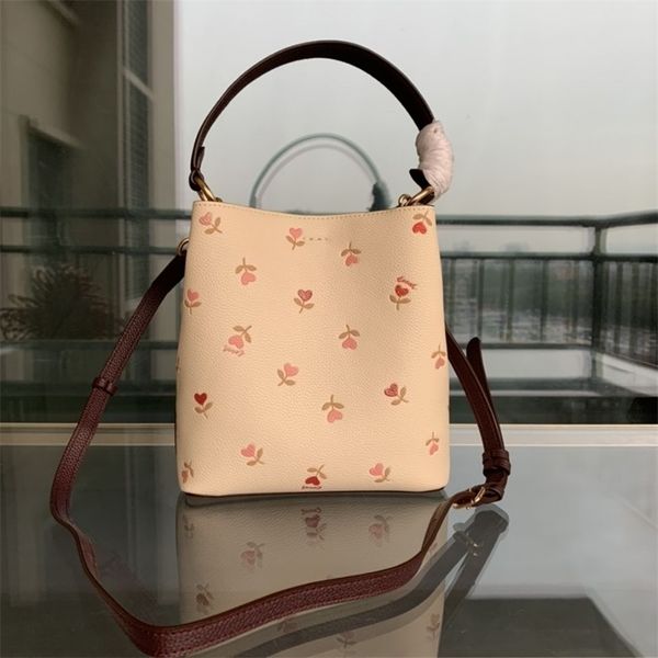 

outlet printed small bucket bag luxuryss designerss bag yw