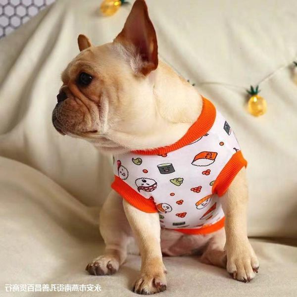 

the dog clothes dog spring clothes thin french british duet cocky cow summer cute little vest pet dress round neck