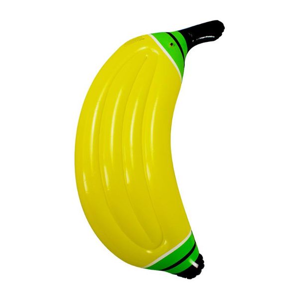 Tubos infláveis ​​de flutuadores de bananeira amarela de bananeira colchão de anel de natação de anel de ar para a praia ao ar livre