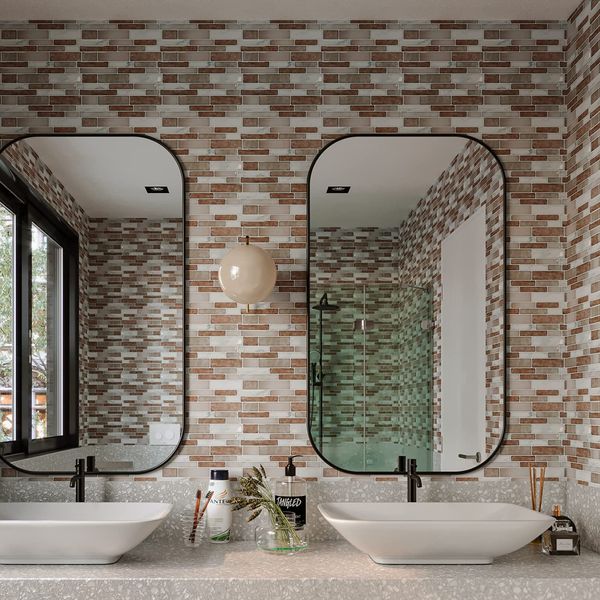 

art3d 10pcs peel and stick backsplash tiles 3d wall stickers self-adhesive water proof for kitchen bathroom bedroom laundry rooms , marble d