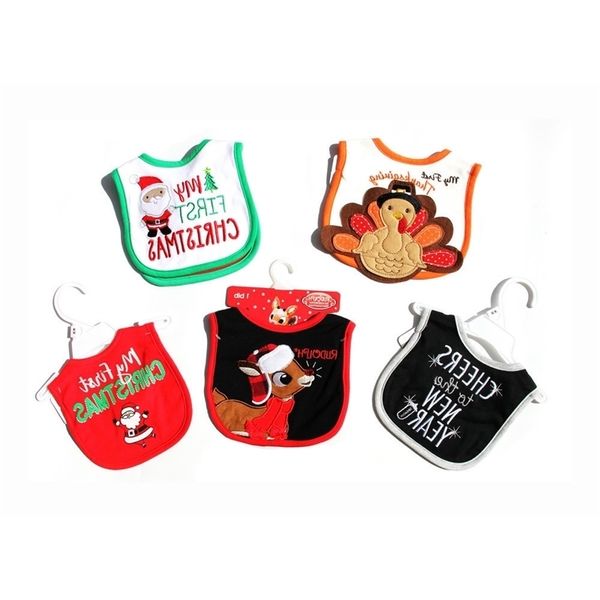 

american cotton gift thanksgiving new year bib saliva towel