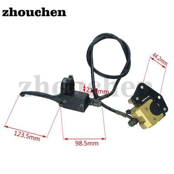 

motorcycle brakes universal high aluminum front brake steel pipe hydraulic master oil cylinder fit for flying eagle off road motocross ds-13