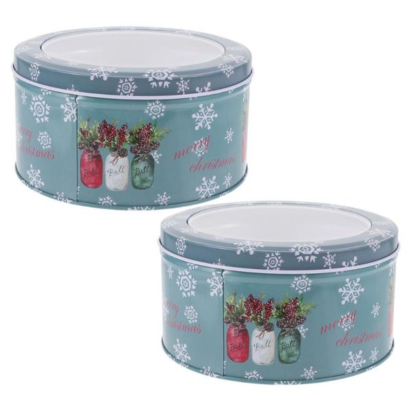 

gift wrap 2pcs candy storage boxes containers sweets holders (sky-blue)