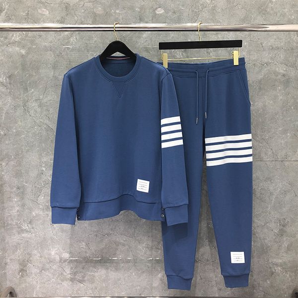 

hoodies dongguan daizhiying tb yarn dyed round neck sweater set light blue, Black