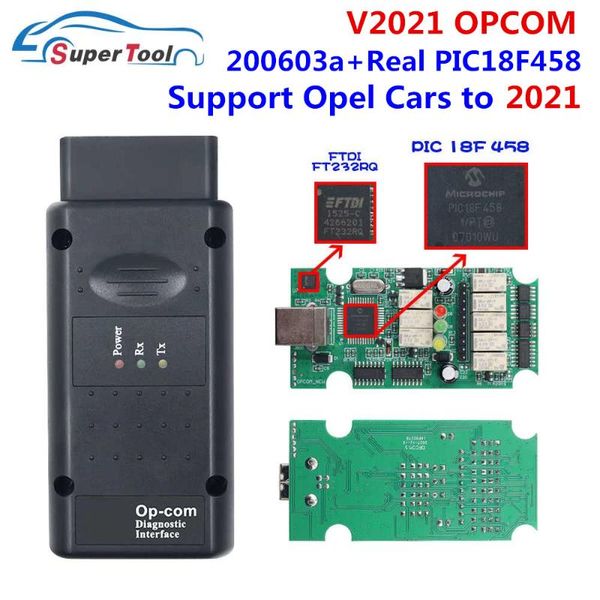 

code readers & scan tools ly op com 2021 200603a for can bus car opcom 1.95 real pic18f458 ftdi ft232rl chip 170823c obd2 auto scanner