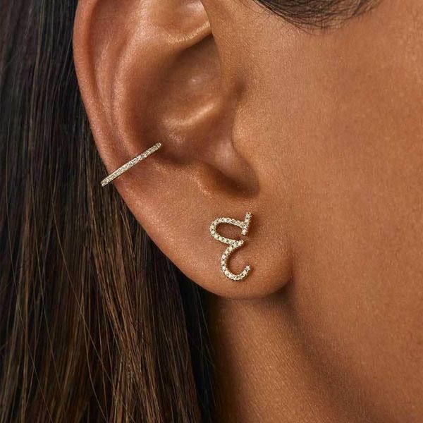 

Stud Arrival 2021 High Quality Crystal Letters Earrings Street Fashion Alloy Metal Plated Earring For Women WEH012, Golden;silver