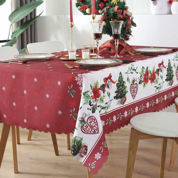 

table cloth christmas multi color waterproof holiday decorative washable european