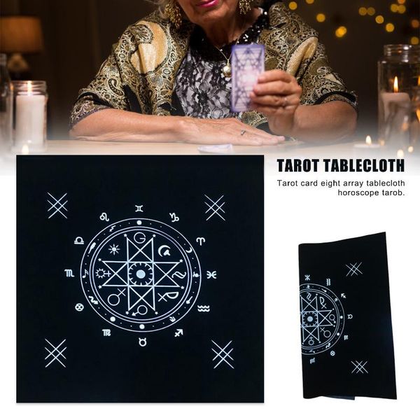 

table cloth 50*50cm black flannel tarot tablecloth board game divination special cards mat crystal wizard