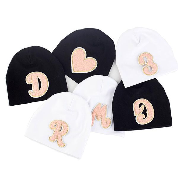 

caps & hats born soft elastic beanies cotton solid color children's cute causal with artistic english alphabet accessories headwear, Yellow