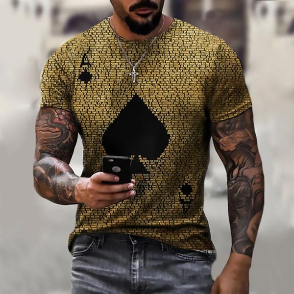 

men's t-shirts 3d casual summer fashion short sleeve cross pattern street o-neck shirt daily wear drop, White;black