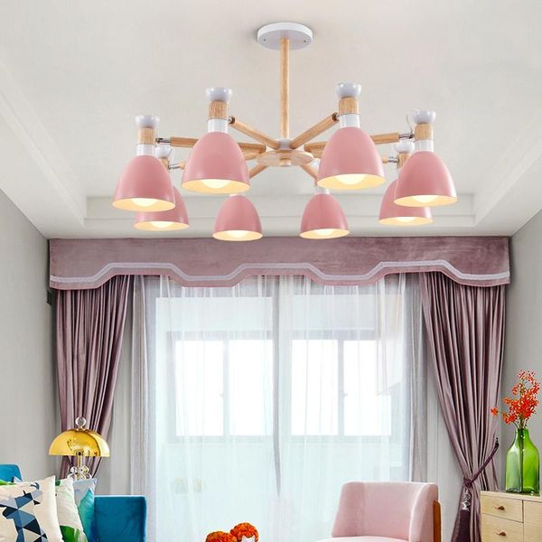 

kaguyahime nordic lampshade light decor europe chandelier hanging with iron fixtures lustre for living room holder chandeliers