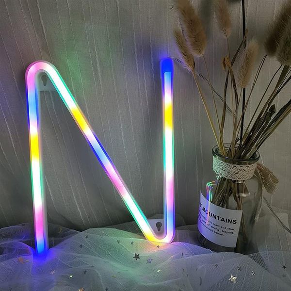 

novelty items 1pc creative english letter neon led light festival wedding decorative