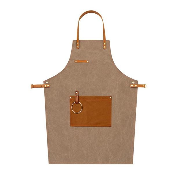 

aprons canvas kitchen apron for woman men hairdresser cafes work clothes haircut barber wrap hairdressing bibs salon accessories