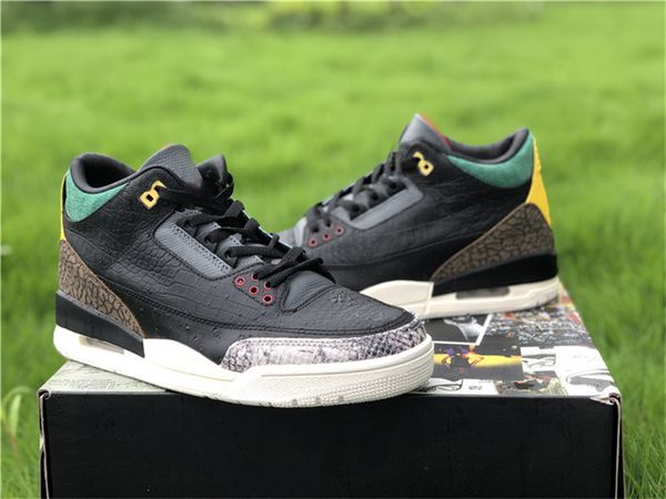 

authentic air 3 se animal instinct 2.0 black white gorge green zoo snake crocodile outdoor shoes sneakers sports with original box
