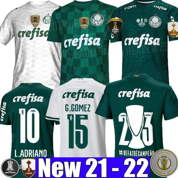 

1 22 camisas palmeiras soccer jersey g.gomez g.veron l.adriano ramires dudu 2021 2022 libertadores finals men women kids kit football shirt, Black