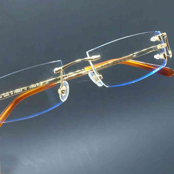 

luxury designer glasses clear eye glasses for men rimless transparent mens brand designer optical frame computer eyewear carter glass frames, White;black