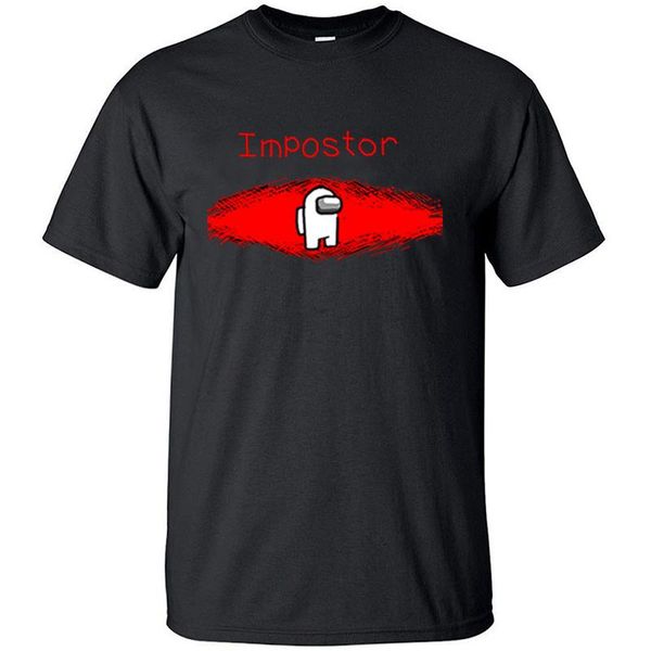 

men's t-shirts tshirt men vintage impostor crewmates funny t shirt graphic shirts t-shirt camisas tee cotton short sleeve, White;black