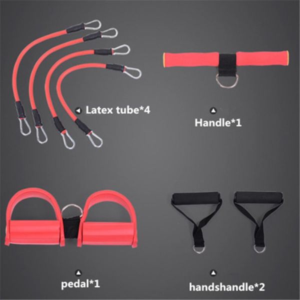 

pedal exerciser chest developer resistance bands yoga pilates fitness latex crossfit training porable workout body