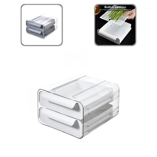 

storage bottles & jars effective refrigerator organizer separate design pet bin stackable vegetable food can