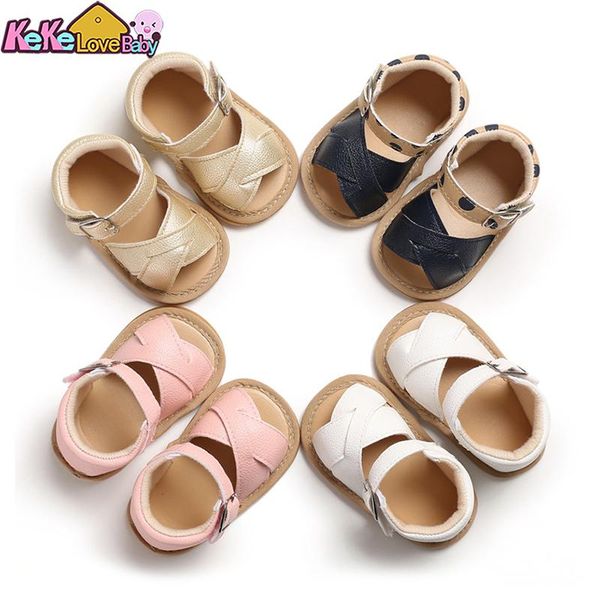 

first walkers 2021 baby girl summer breathable shoes for born infant crib soft sole solid hook causal anti slip 0-18m