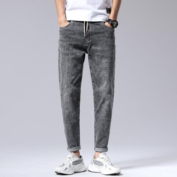 

men's jeans gentlemen just streetwear casual fashion denim broek barre tannines vintage blue grey big size 40 42 44 46 48