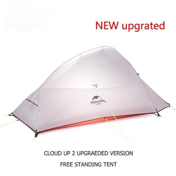 

tents and shelters 1/2 person upgraded camping tent cloud up serie waterproof outdoor hiking 20d 210t nylon backpacking with mat