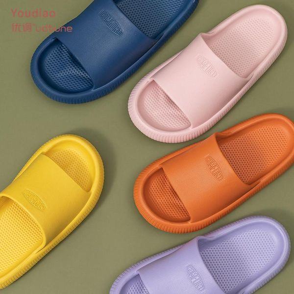 

hole leaking slippers women bathroom shoes slides anti-slip summer indoor home household bath sandals men, Black
